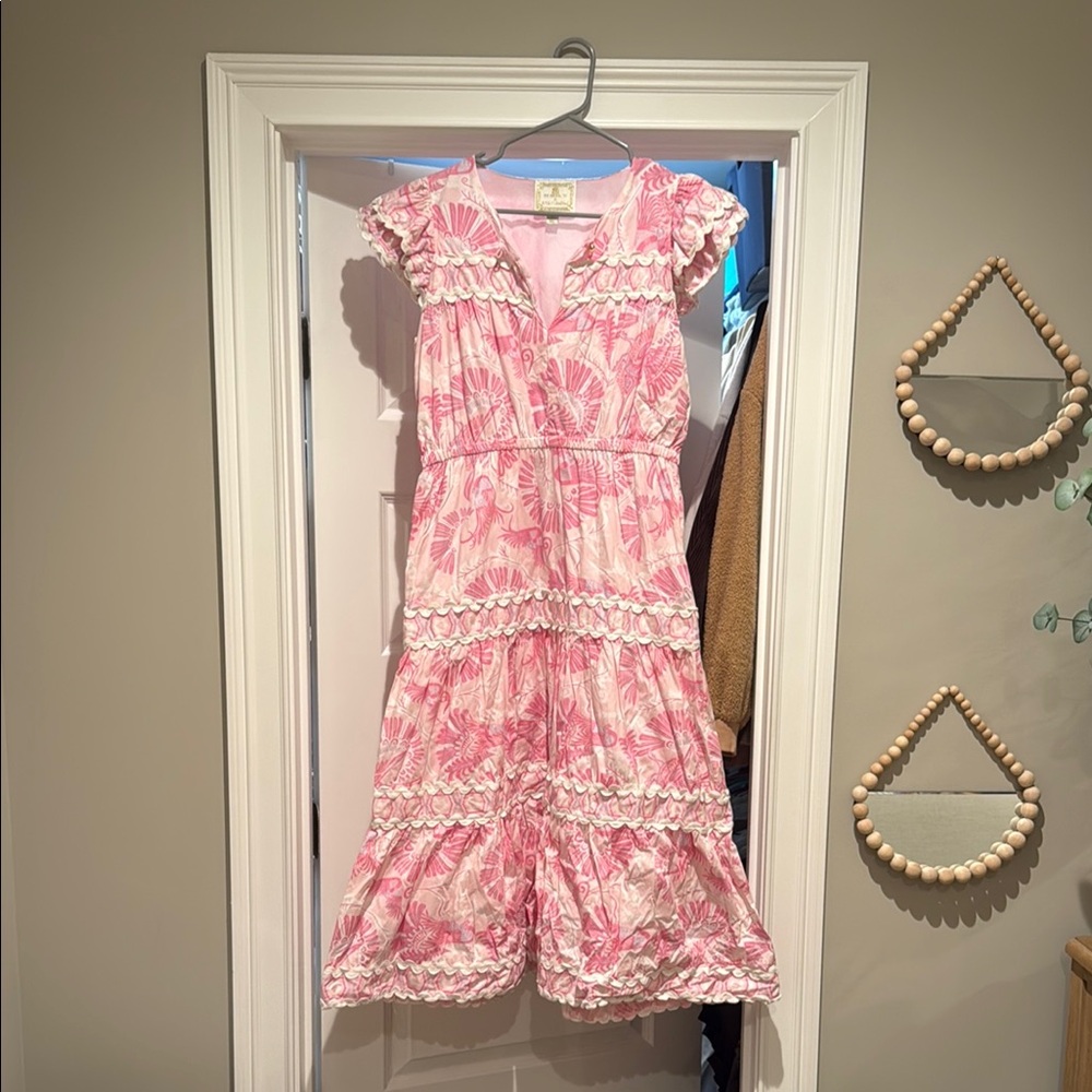 Pink Floral Maxi Dress
